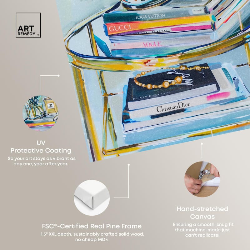 Glass Stand Glam Canvas by Art Remedy, Gallery Wrapped