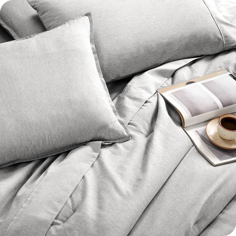Bare Home Heathered Bed-in-a-Bag - Comforter Set & Sheet Set