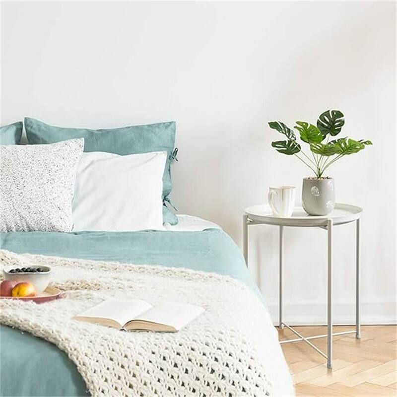 Tray Metal End Table