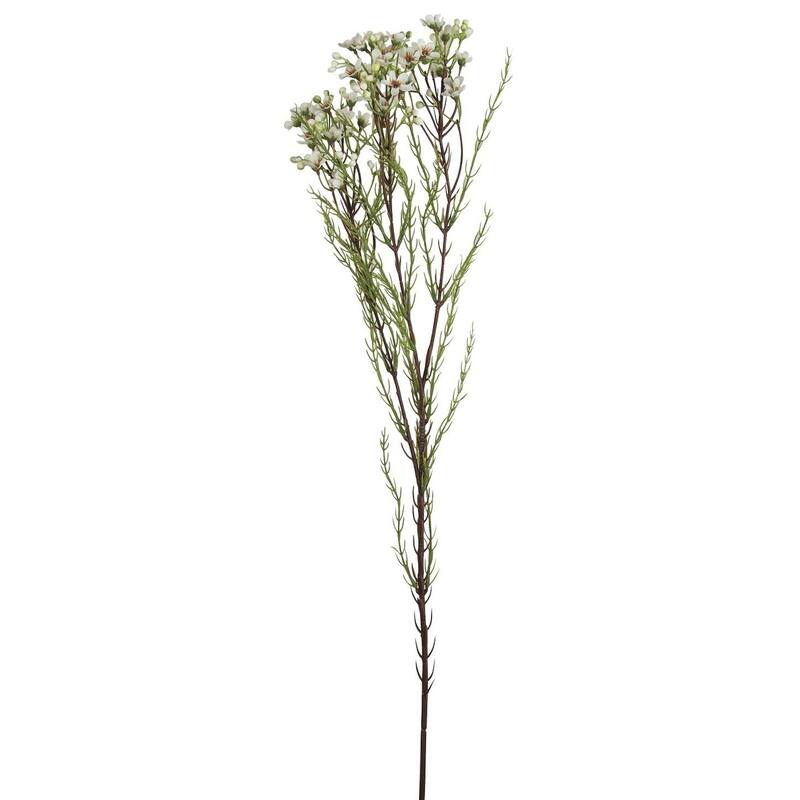 White Wax Flower Stem Artificial Flower Bed Bath & Beyond 36879440