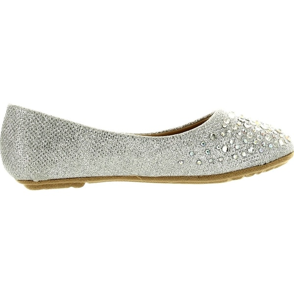 childrens silver ballerina shoes