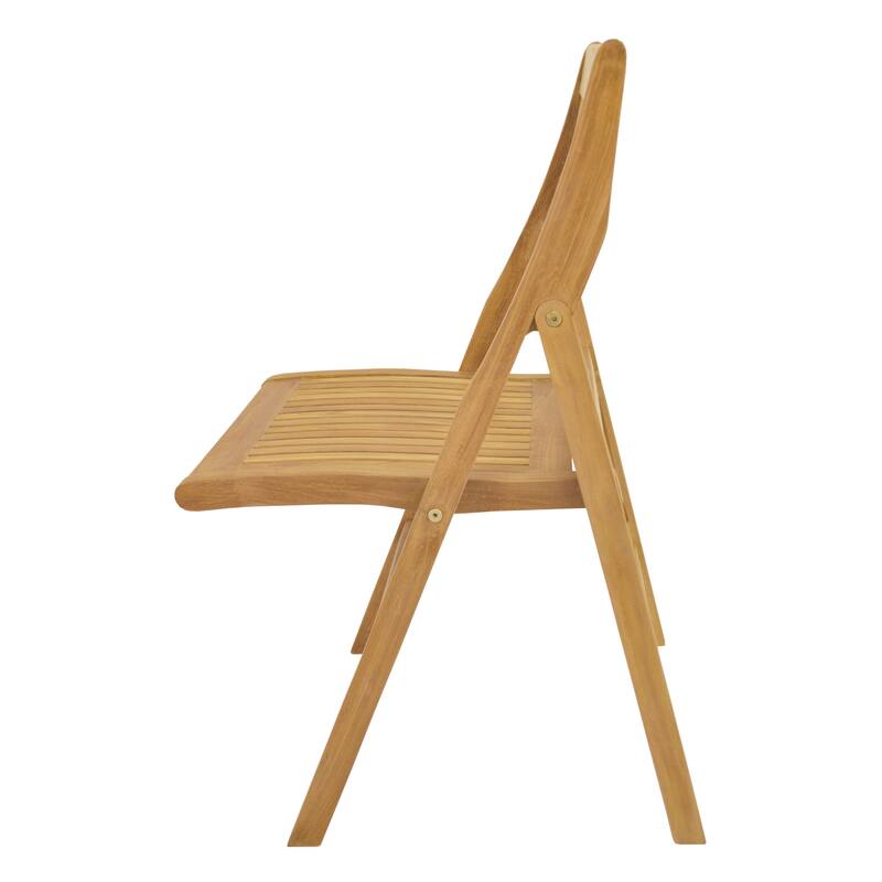 Windsor Teak Outdoor Dining Chair - Foldable (Set of 2) - N/A