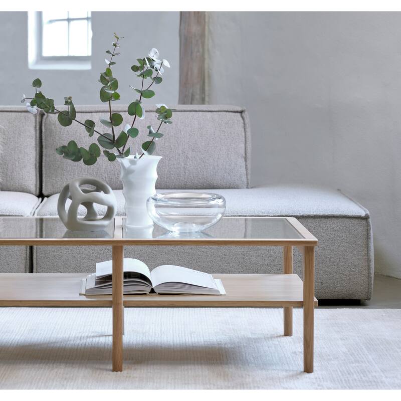 Rye Studio Deep Seat Modular Open End Chaise - Taupe Boucle - Right End