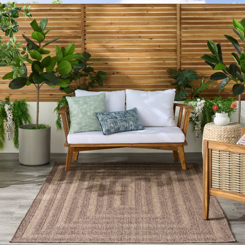 Nourison Tulum Indoor/Outdoor Geometric Area Rug