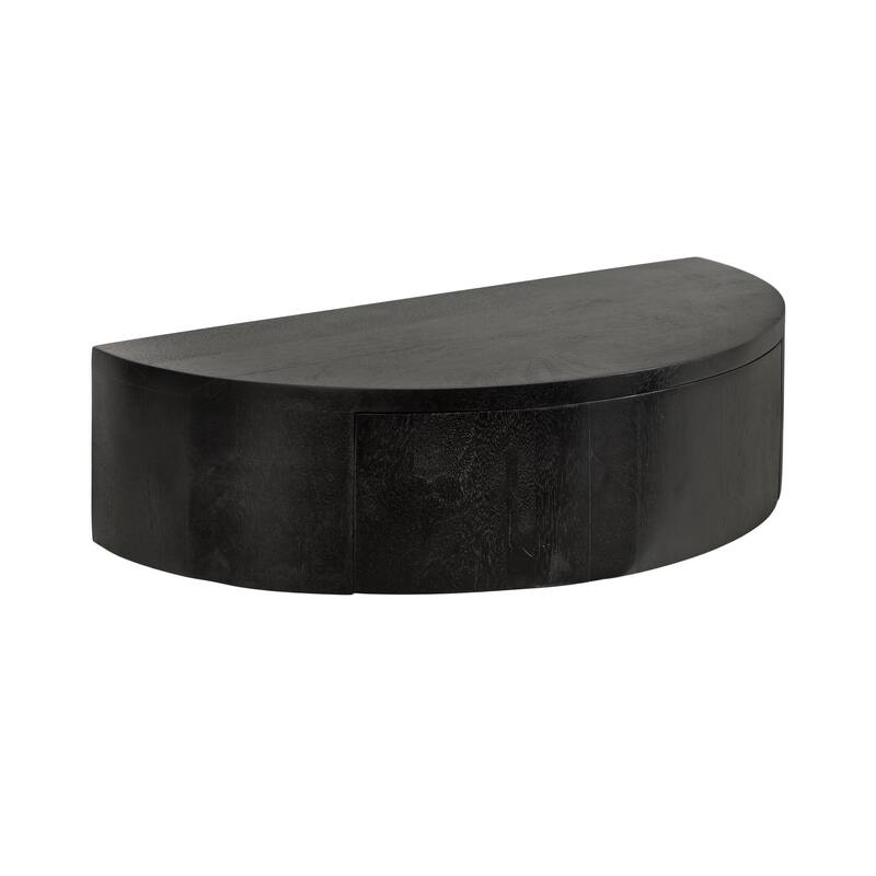 Kate and Laurel Reid Floating Wood Side Table - 20x11x6 - Black
