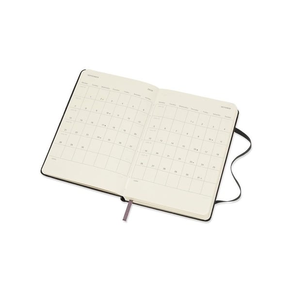 Shop Calendars Moleskine Hard Weekly Planner In Black Horizontal