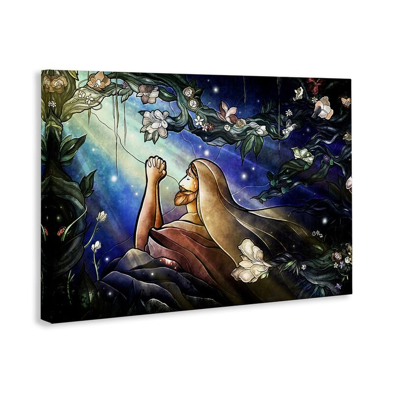 Stupell Religious Gethsemane Prayer Canvas Wall Art Design By Mandie Manzano