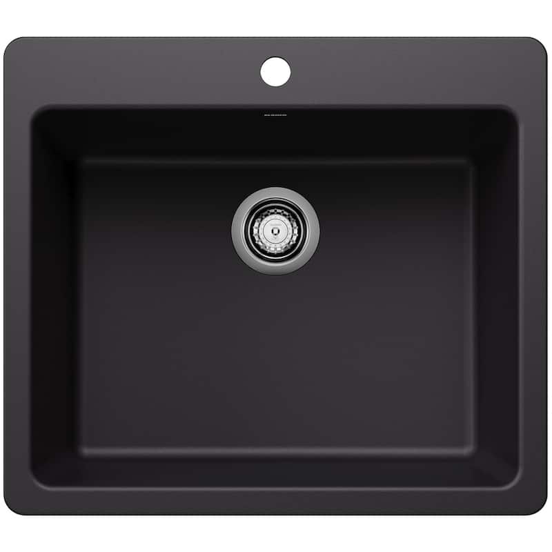 Blanco 443221 Liven 25" Drop-In/Undermount Single Basin SILGRANIT