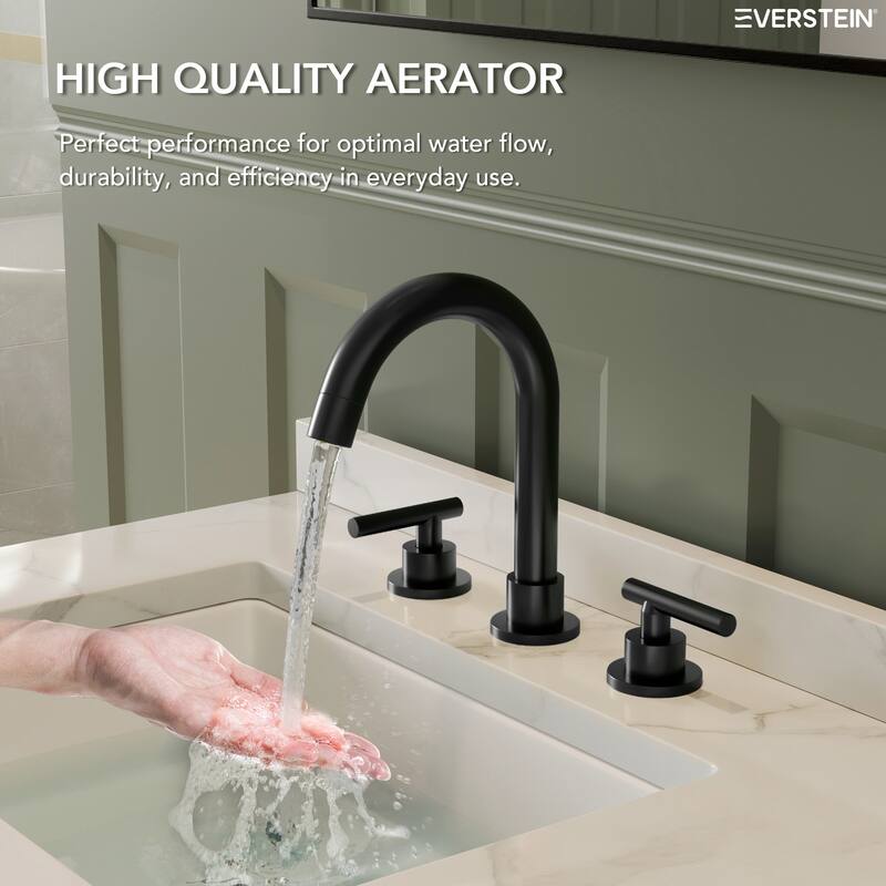 Widespread Bathroom Faucet 3 Hole, 2-Handle Bathroom Sink Faucet
