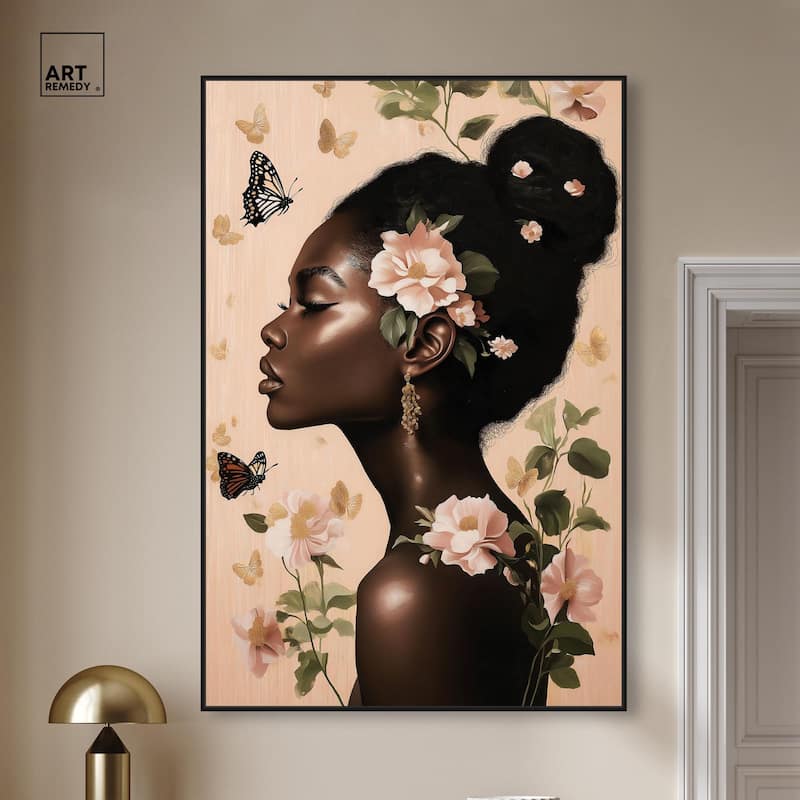 Apricot Whisper Canvas by Art Remedy