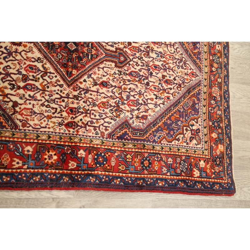 Vintage Vegetable Dye Tribal Bakhtiari Persian Area Rug Wool Handmade - 3'7" x 5'7"