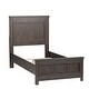 preview thumbnail 2 of 4, Thornwood Hills Rock Beaten Grey Twin Panel Bed