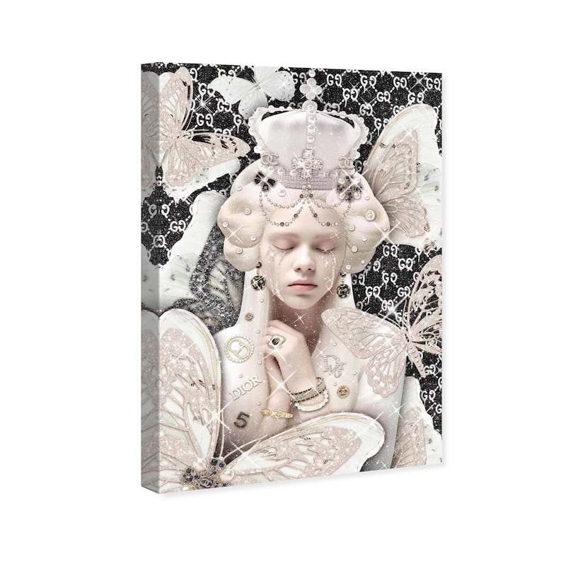 Wynwood Studio Fashion and Glam Pure Beauty II Black and Wall Art Canvas Print