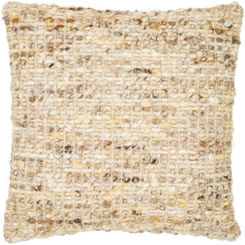 Lorett Hand Woven Wool Throw Pillow