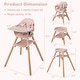 preview thumbnail 15 of 30, 6-in-1 Baby High Chair with Removable Dishwasher and Safe Tray - 24.5" x 23" x 35.5"