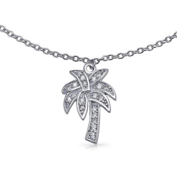 So Chic Jewels 925 Sterling Silver Elephant Anklet with Cubic Zirconia