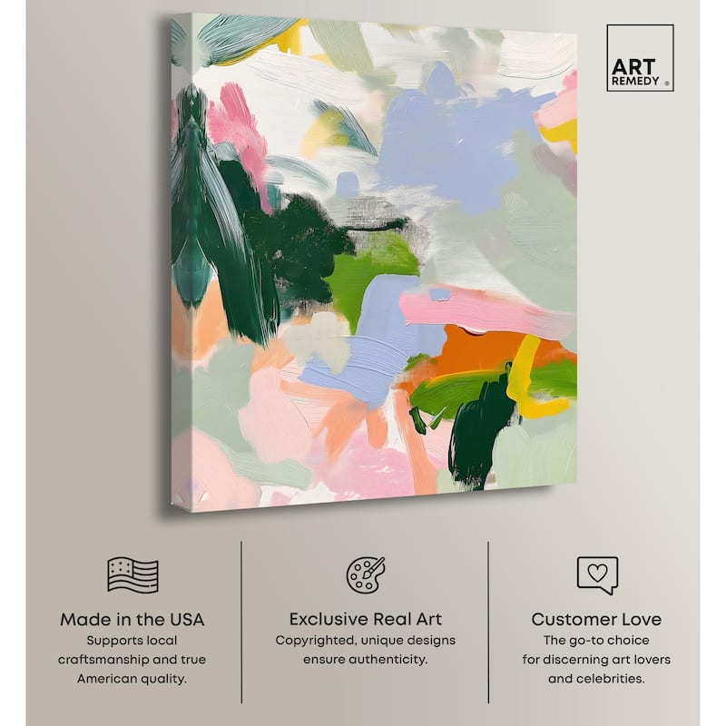 Color Palette Poetry Canvas by Art Remedy, Gallery Wrapped