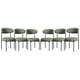 preview thumbnail 46 of 48, Bayville Mid-Century Curved Back Fabric Upholstered Metal Dining Chair (Set of 6)