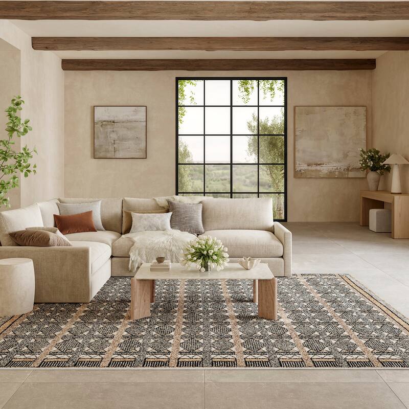 Nourison Nordic Indoor only Geometric Area Rug