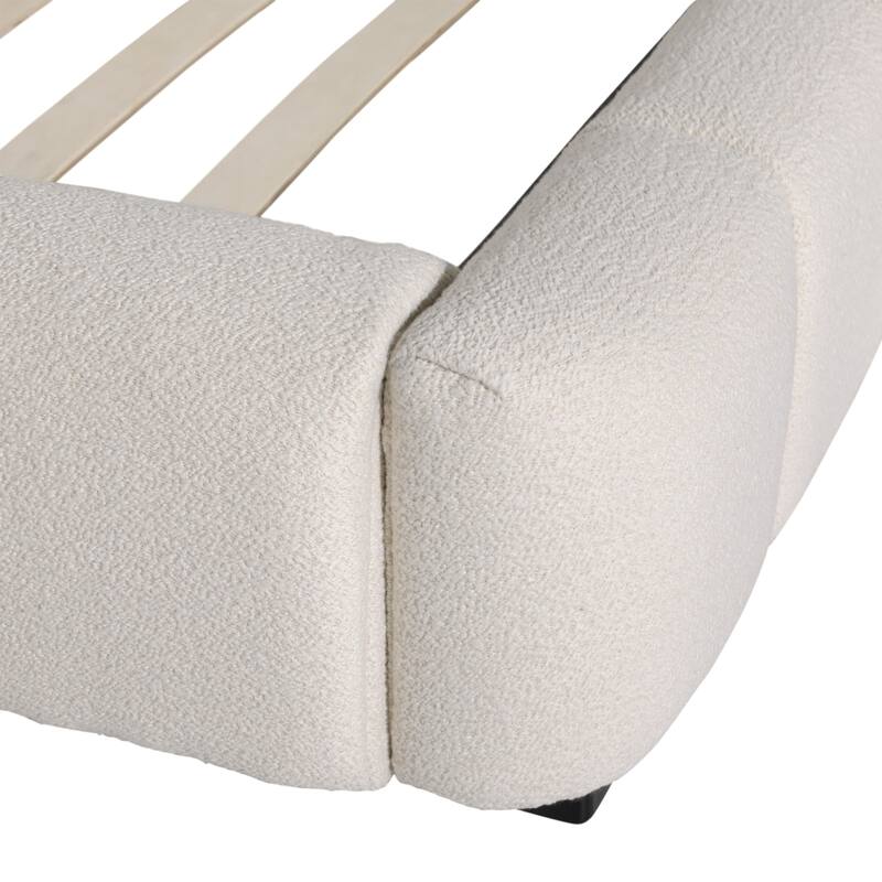 Barton Fabric Bed, Cream, Queen