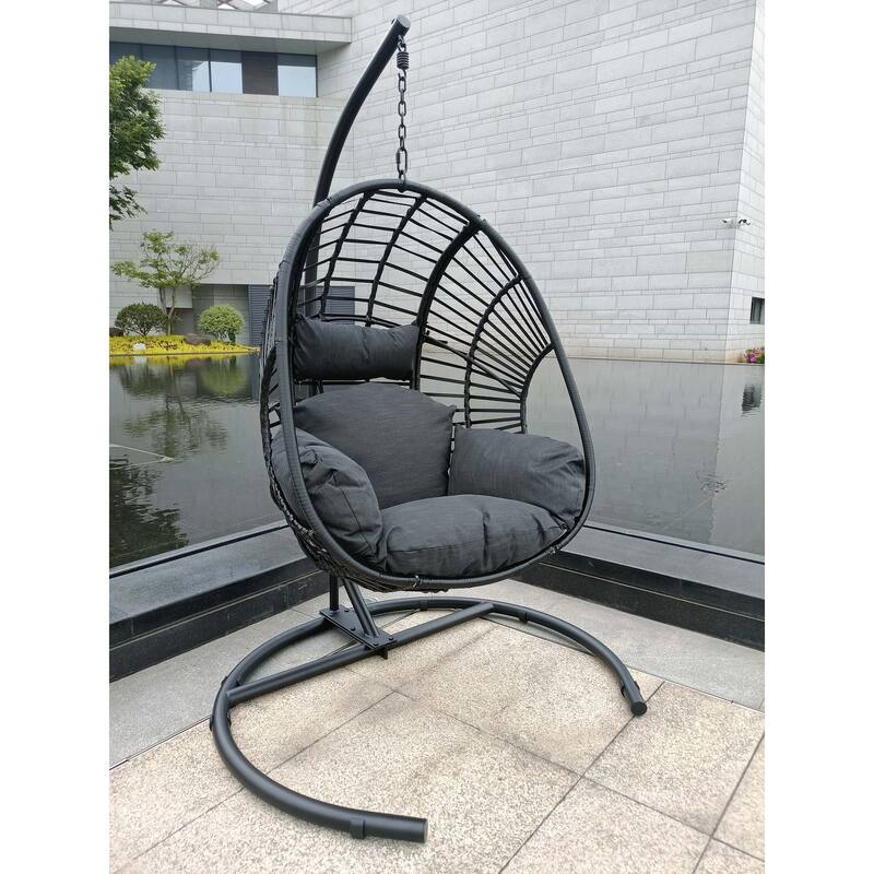 High Quality Wicker Swing Egg Chair Great for Indoors&Outdoors - N/A