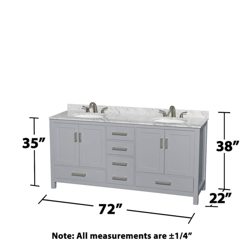 Wyndham Collection WCS141472DUNOM70 Sheffield 72" Free Standing Double