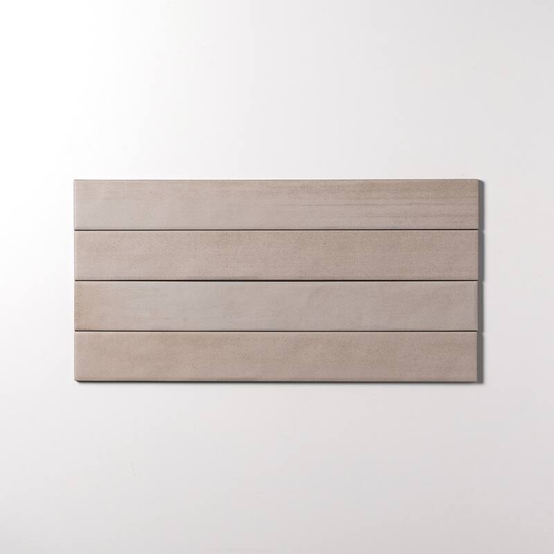 Adobe 2"x16" Glazed Porcelain Subway Wall and Floor Tile