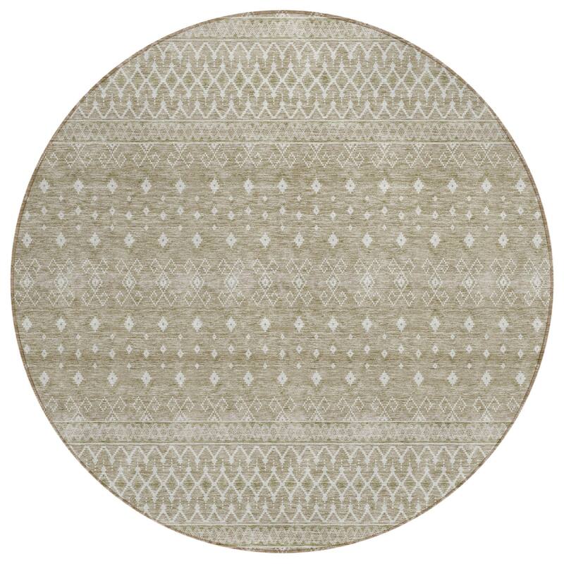 HomeRoots Tribal Transitional Rectangle Outdoor Rug