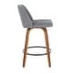 preview thumbnail 42 of 42, Carson Carrington Oscar Mid-Century Modern Counter Stool with Black Round Footrest (Set of 2) - N/A