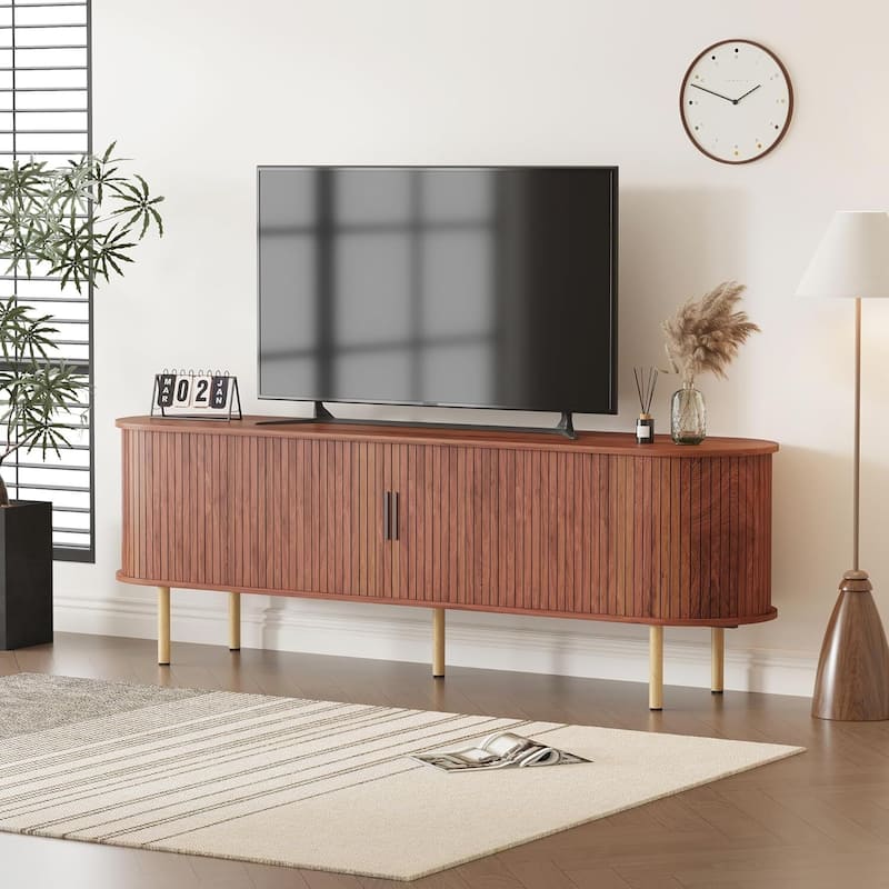 70.1" TV Stand Media Console Table for Living Room, Bedroom TVs Up to 80 Inches - N/A