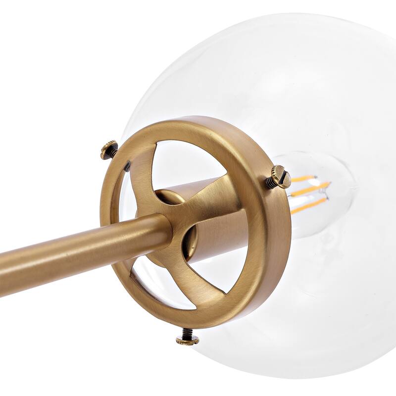 GetLedel 8-Light Dimmable Sputnik Chandelier with Glass Globe Shades