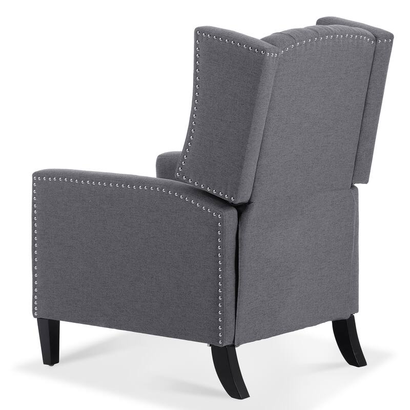 27.16" Manual Wing Recliner Chair: Classic Recliner Design, Comfortable and Stylish