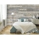 5 in. W x 48 in. L Reclaimed Peel and Stick Solid Wood Wall Paneling ...