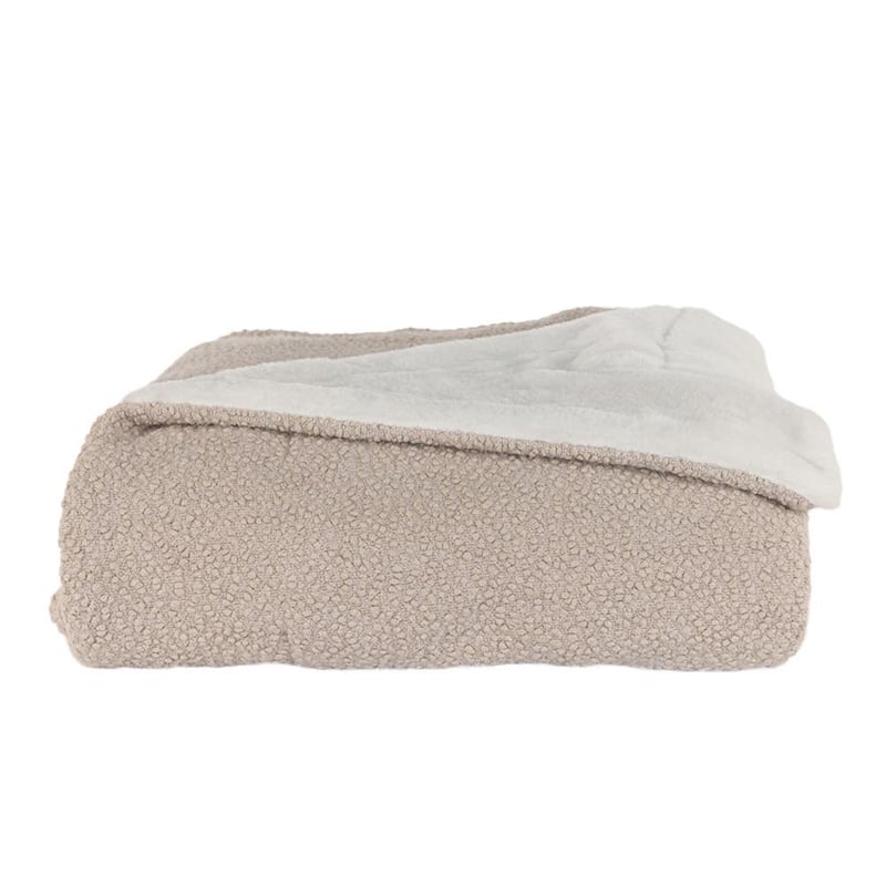 Jennifer Adams Chunky Boucle Throw Blanket - 50 x 60 - Oatmeal