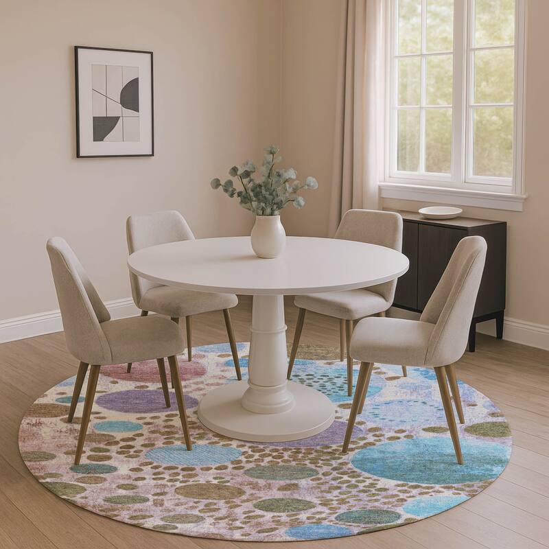 Premium Washable Super Soft Mayfield Rug - Khaki - 8' x 8'