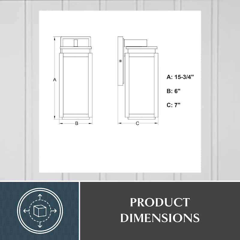 Vaxcel Lighting T0779 Dunlap 13" Tall Outdoor Wall Sconce