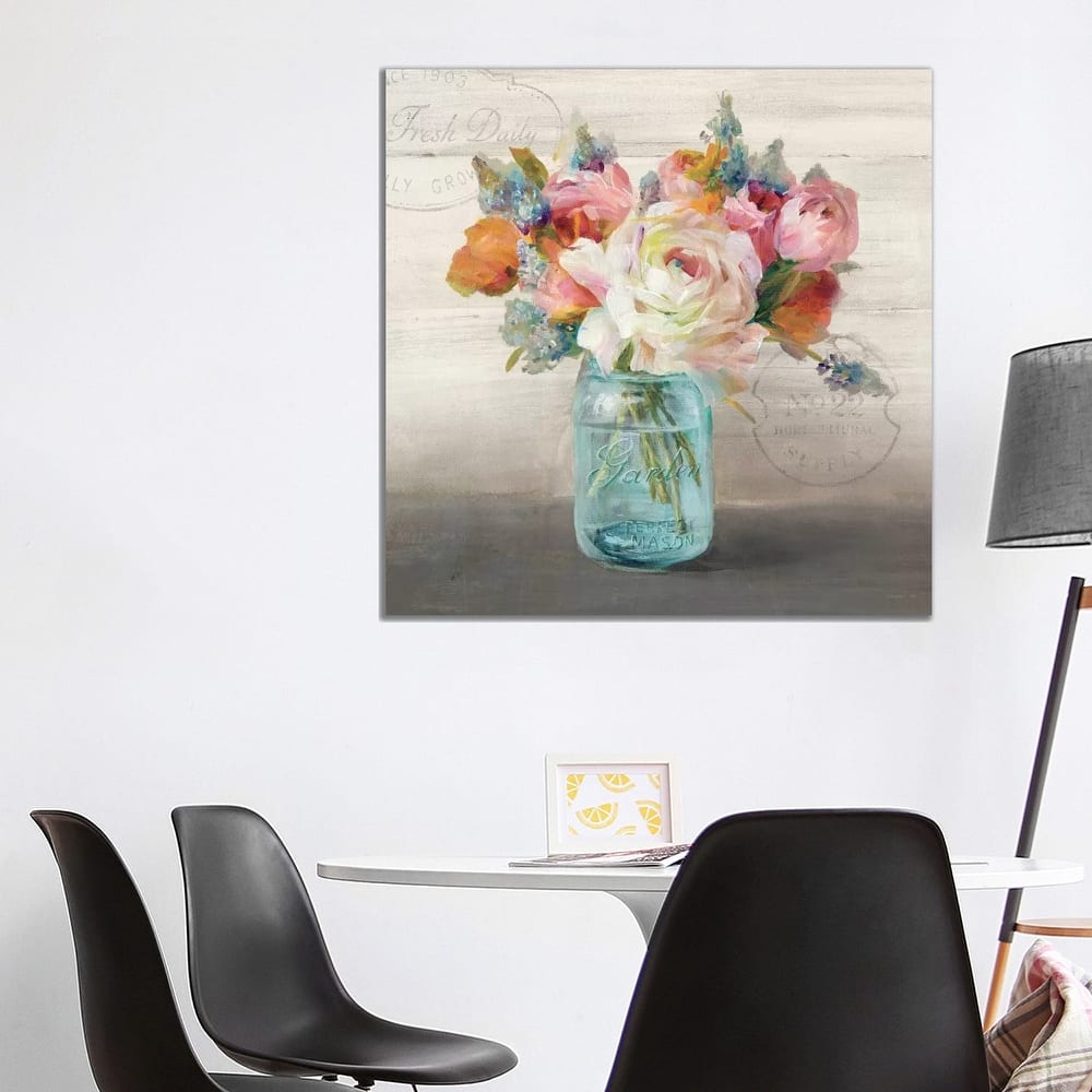 iCanvas "French Cottage Bouquet II" by Danhui Nai Canvas Print