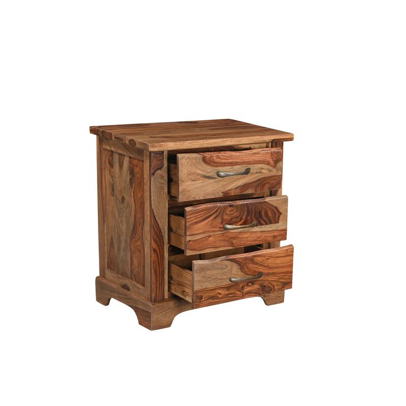 Avenue Live Edge 3-drawer Nightstand