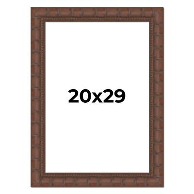 20x29 Frame Pewter Solid Wood Picture Frame Width 1.625 Inches | Interior Frame Depth 0.6875 Inches