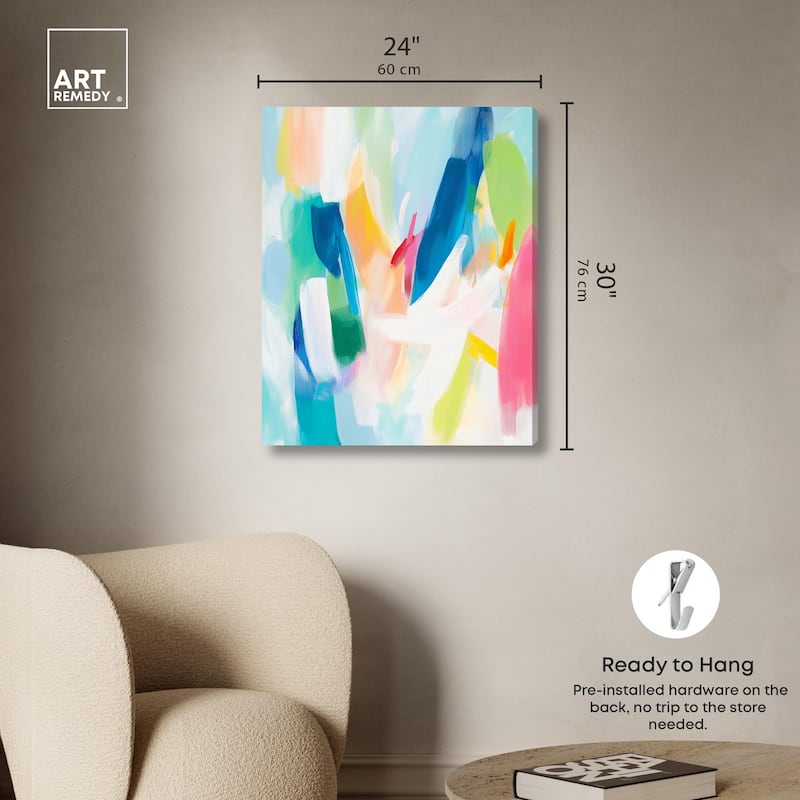 Whirlwind of Color II Canvas by Art Remedy, Gallery Wrapped