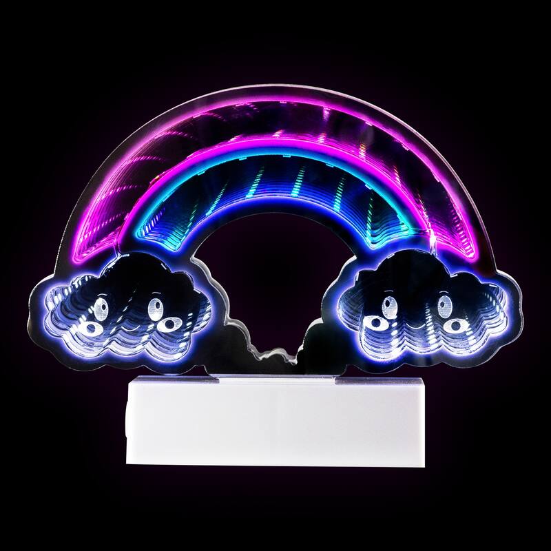 LED Lighted 3D Rainbow Tunnel Light - 7.25"
