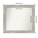preview thumbnail 38 of 119, Dove Greywash Framed Non-Beveled Custom Wall Mirror, Bathroom Vanity Mirror Outer Size: 38 x 34