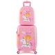 preview thumbnail 2 of 29, Costway 16” Carry-on Suitcase & 13” Backpack with 4 Spinner Wheels & - See Details Animal - Pink