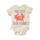 preview thumbnail 1 of 4, Crab Beach Summer - Baby Boy Girl Clothes Infant Bodysuit Funny Newborn Cute Blue - 0-3M