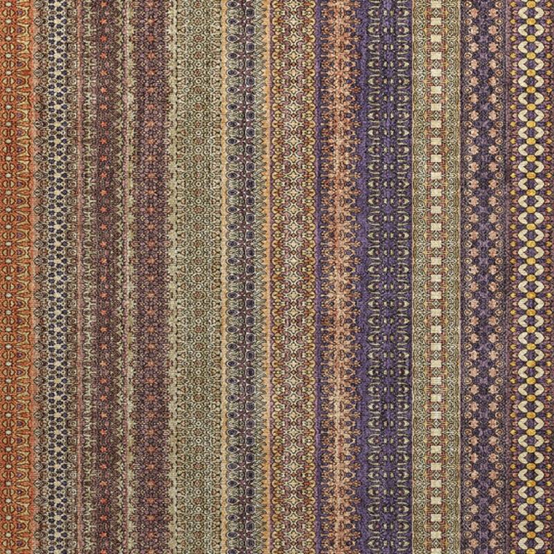 Elri Stripe Weather Resistant Blended Style Outdoor Rug