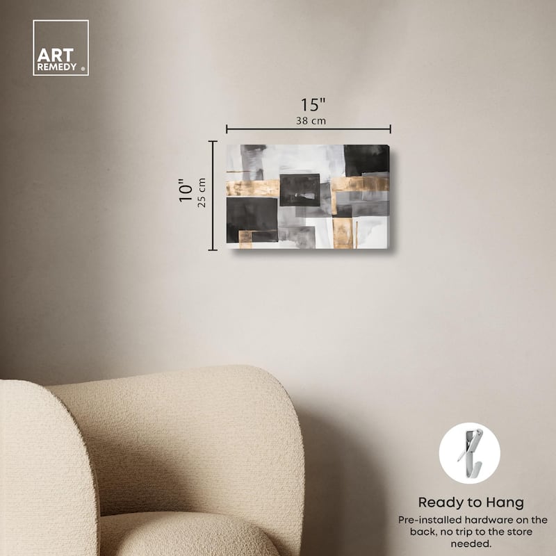 Graphite and Glimmer I Canvas by Art Remedy, Gallery Wrapped