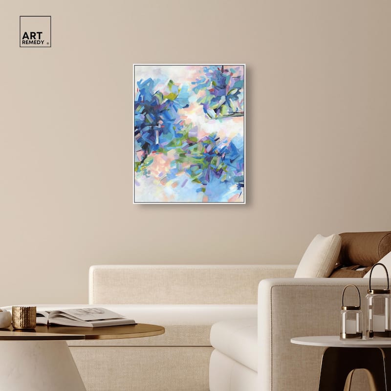 Blue Botanicals Canvas by Art Remedy
