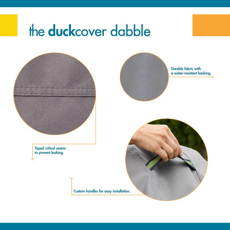Duck Covers Soteria RainProof Patio Umbrella Cover with Integrated Installation Pole