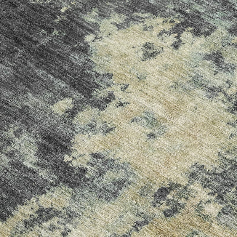 HomeRoots Abstract Transitional Rectangle Outdoor Rug