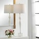 preview thumbnail 2 of 5, Uttermost Helena Slender White Table Lamp - 36"H,   Shade 10"H x 14"Dia